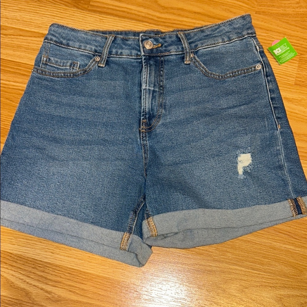 George Blue Jean Shorts High-Waisted Relaxed Fit